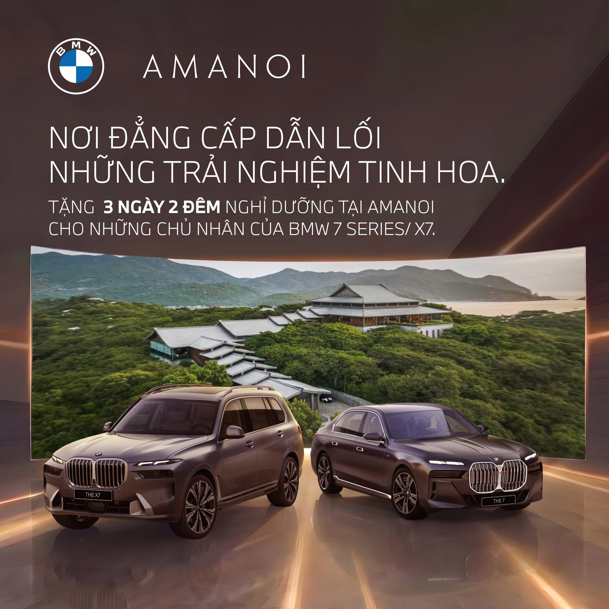 BMW 7 SERIES & BMW X7 – TRỌN VẸN SỰ AN NHIÊN VỚI ĐẶC QUYỀN NGHỈ DƯỠNG TẠI AMANOI RESORT